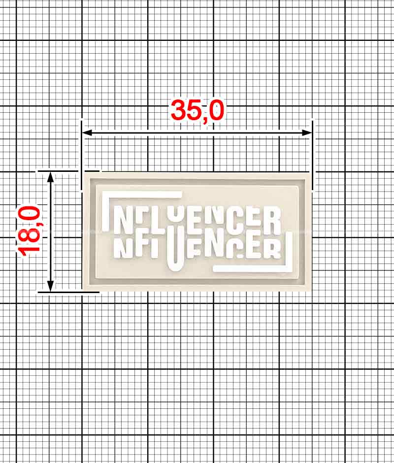 Резиновая шильда A.FV-1382-Influencer