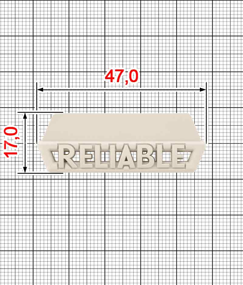 Декор пришивний ПВХ A.FV-1665-RELIABLE