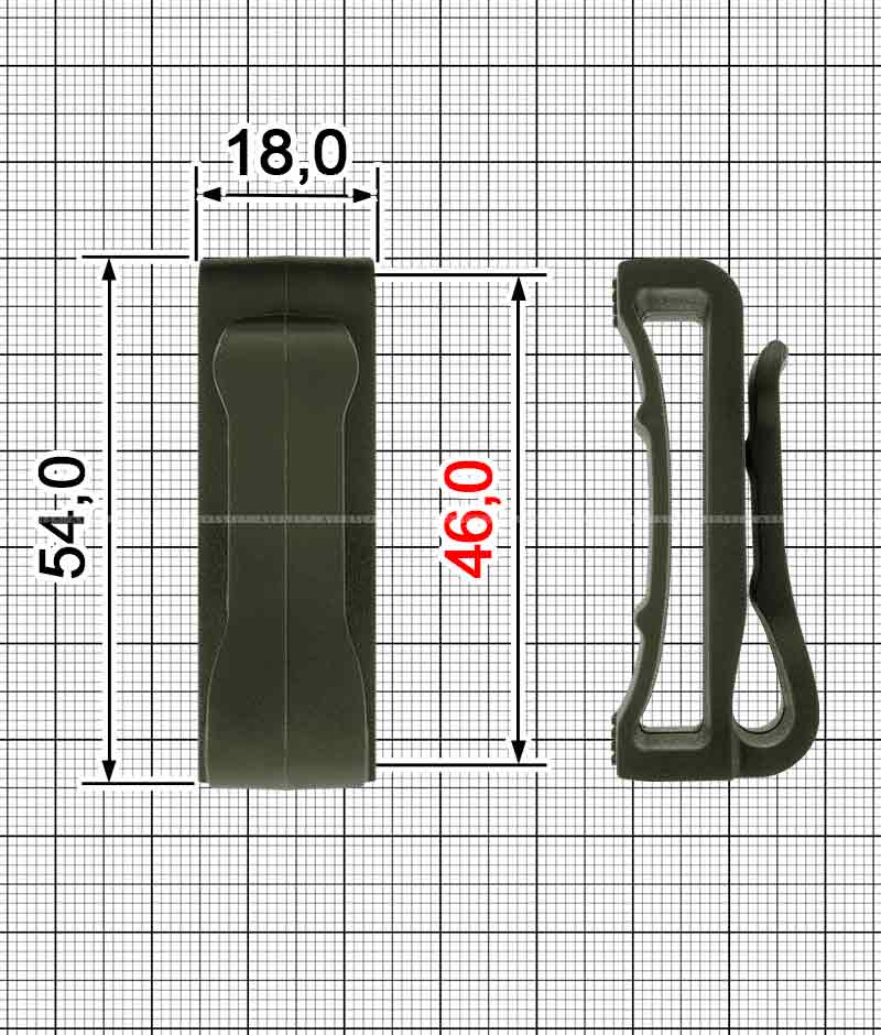 Tactical belt hook A.FP-2222