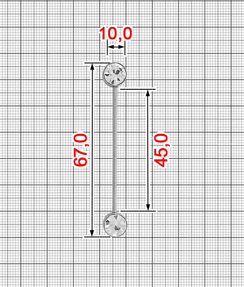 Штанга K.FM-3661-45 (22645)