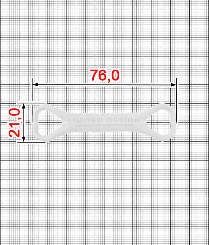 Frame buckle PVC A.FV-1087-LIMITED DESIGN