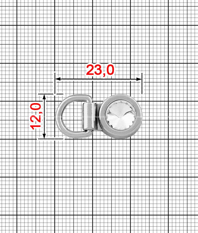 Петля обувная K.GM-0016+ ! K.OZ-70-5-01K-N (21104)