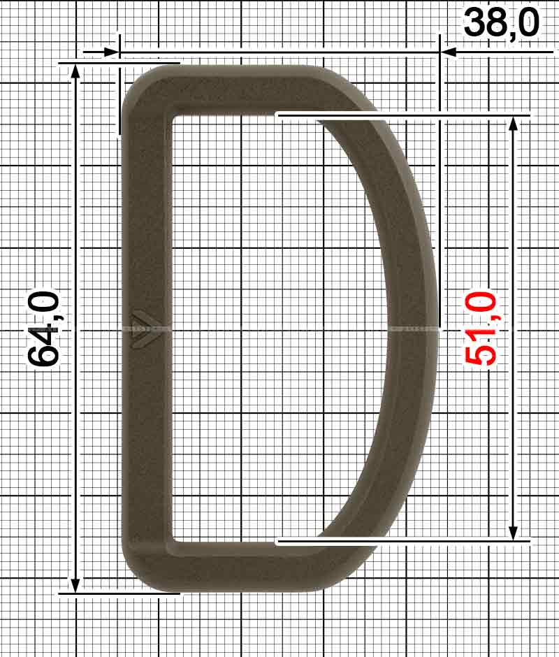 Перетяжка півкільце АРТ A.FP-2213