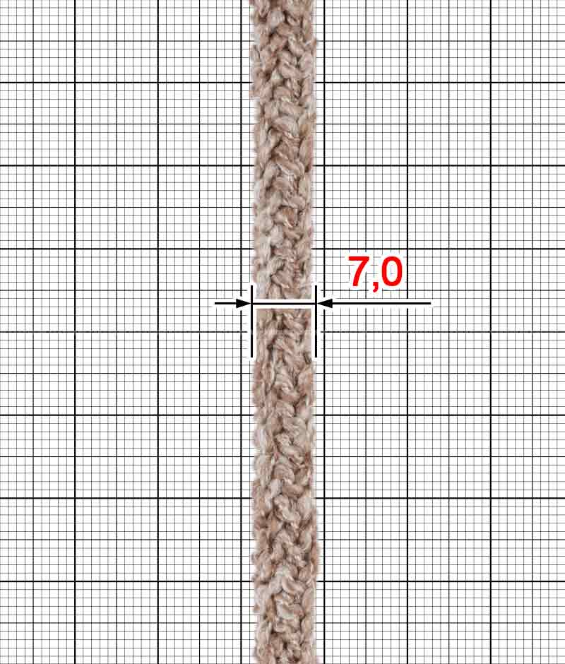 Шнурок круглый COTTON ШК (30410) 7 мм