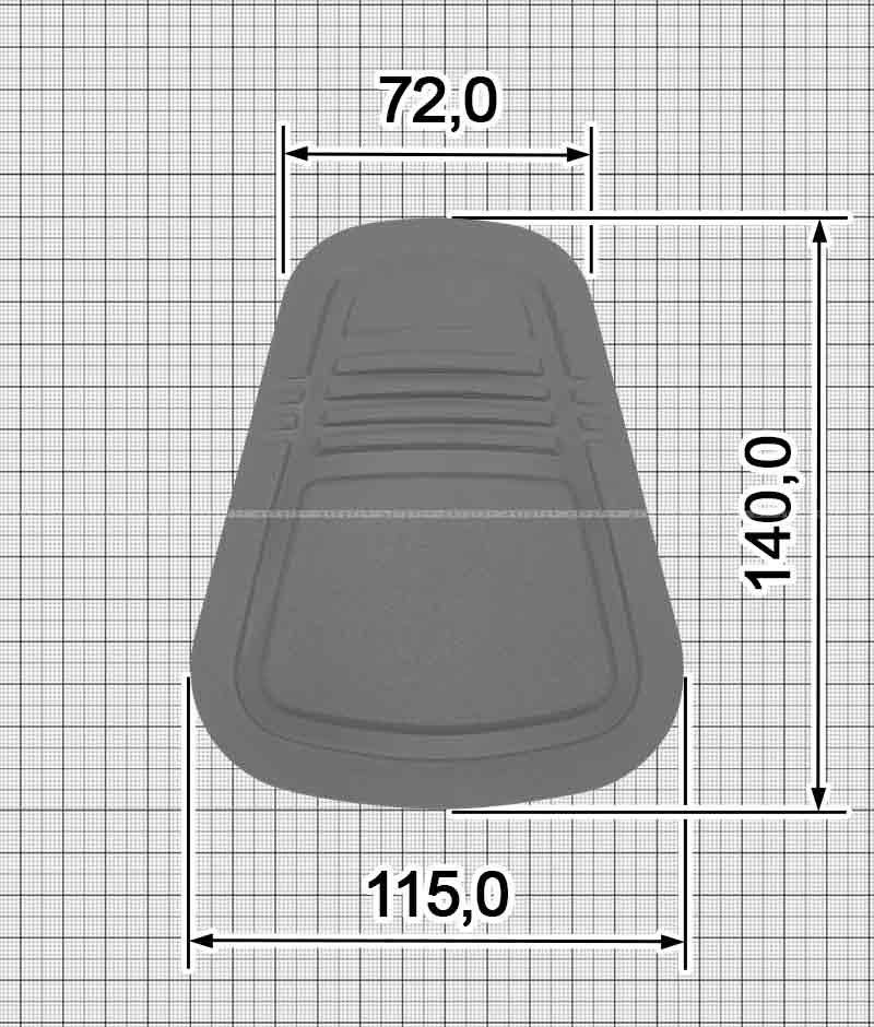 Наколінник пришивний A.FP-333-AC ТПУ