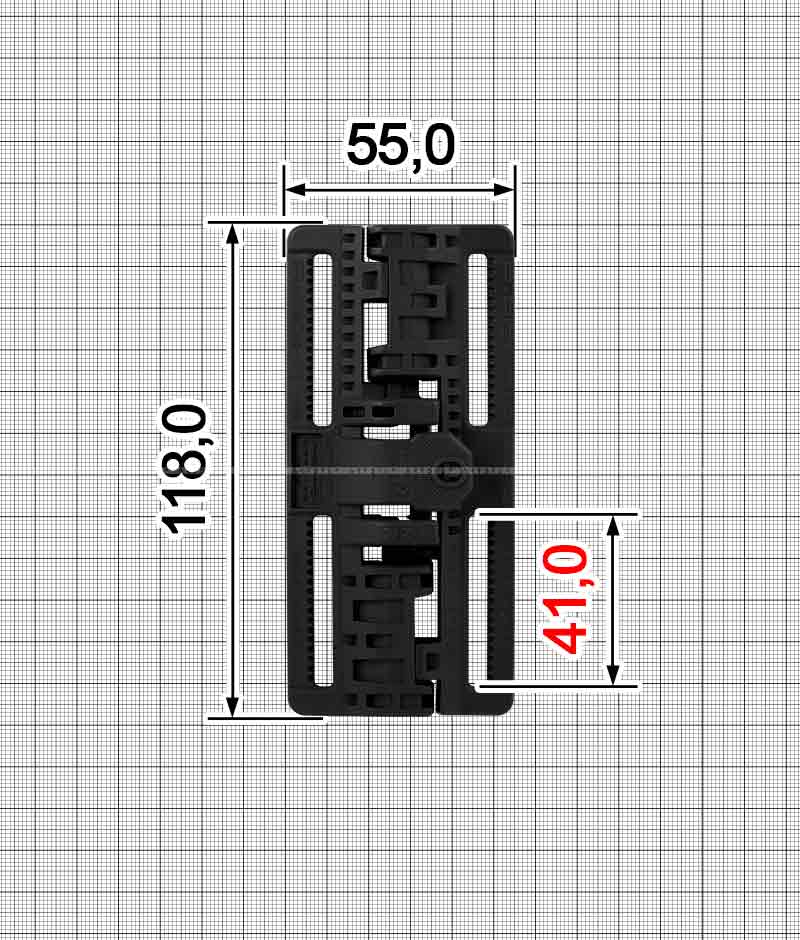 Швидкоскид пряжка Apache комплект A.FP-55551 (A+B)