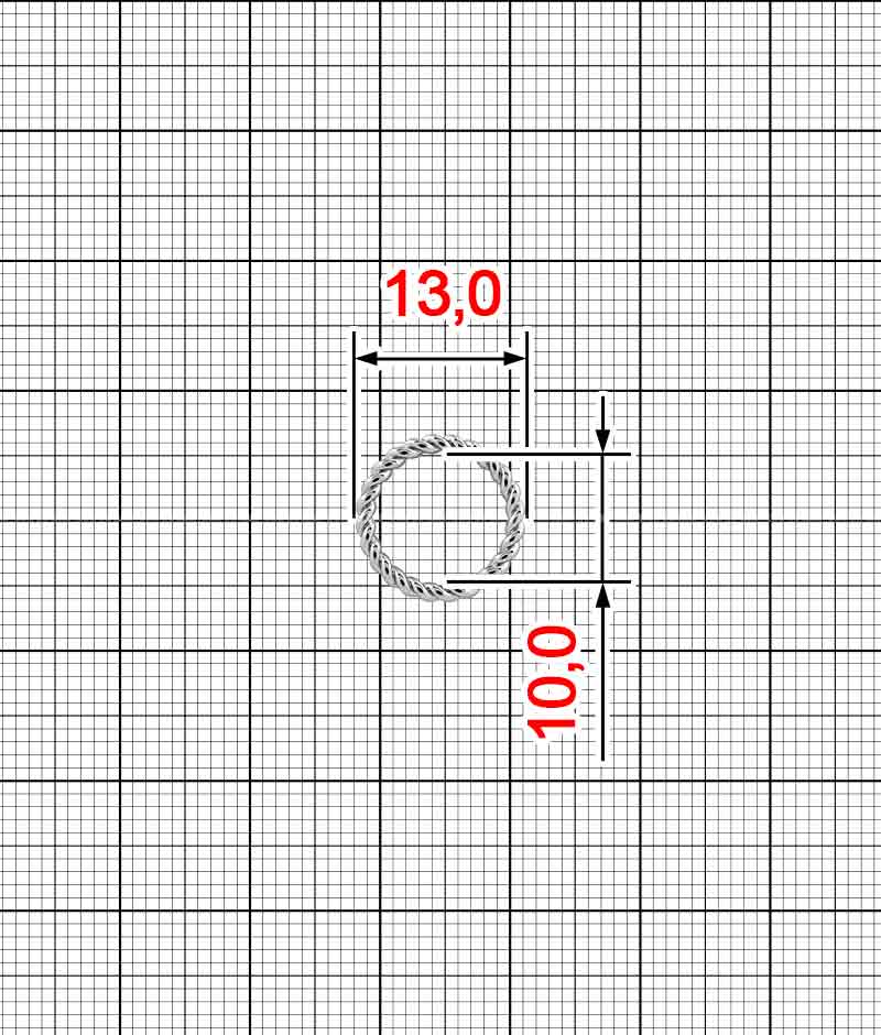 Кольцо перетяжка K.FM-2319-10