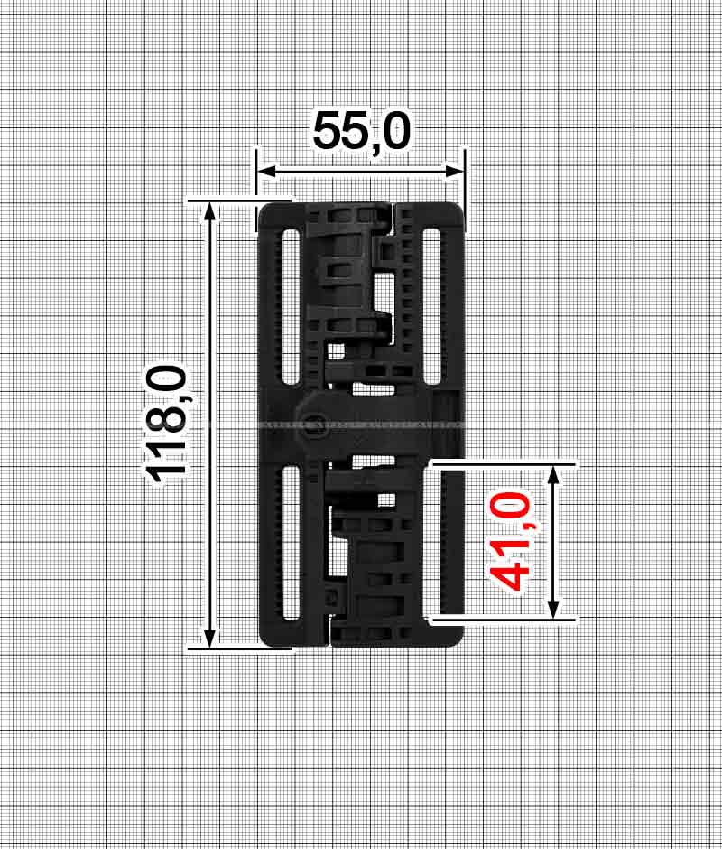 Швидкоскид пряжка Apache комплект A.FP-55551 (A+B)